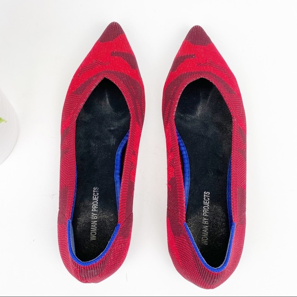 Women by Projects | NOT Rothy's Red Camo Flats - Picture 1 of 15
